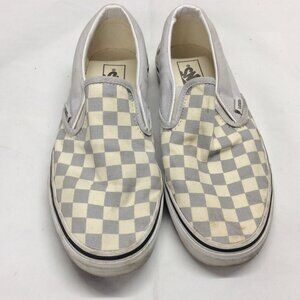 Vans Classic Slip-On Grey Checkerboard Unisex Men’s Size 7.5 Women’s 9
